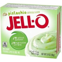 BỘT BÁNH PUDDING - NHÂN BÁNH PIE MIX HẠT DẺ CƯỜI Jell-O Instant Pudding & Pie Filling, Pistachio, 96g (3.4 oz)