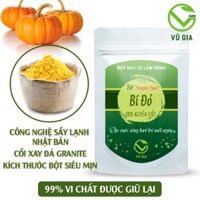 Bột Bí Đỏ Sấy Lạnh Nguyên Chất Vũ Gia (50g/ túi) - giàu vitamin A giúp sáng mắt bổ gan phòng ngừa tim mạch & ung thư