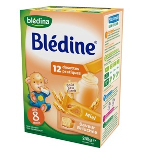 Bột Bledina bánh mỳ, mật ong - hộp 240g (dành cho trẻ trên 8 tháng tuổi)