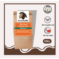 Bột cacao 100% nguyên chất không đường Chuẩn UTZ xuất khẩu 500g-The CacaoMill