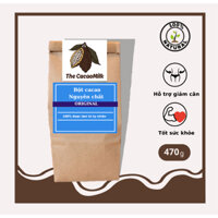 Bột cacao 100% nguyên chất không đường Chuẩn UTZ xuất khẩu 500g-The CacaoMill