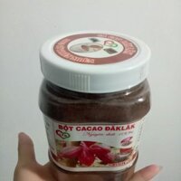 Bột cacao đăklac, nguyên chất 100% từ hạt cacao.