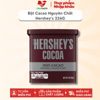 Bột Cacao Hershey's nguyên chất không đường 226g, hương vị tuyệt vời, chất lượng hoàn hảo