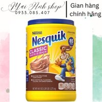 Bột Cacao Nesquik Nestle vị chocolate Classic Taste Is Back hộp 1,18kg hàng chuẩn Mỹ