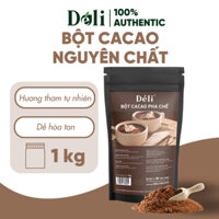 Bột cacao nguyên chất Déli - 1kg - vị đắng tự nhiên, đậm đà, dễ hòa tan