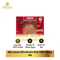 Bột Cacao Sữa Nestle Rich Milk 193.6g Mỹ