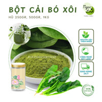 Bột cải bó xôi (rau chăn vịt, rau bina) nguyên chất - tốt cho cơ thể, làm bánh, làm đẹp - Hũ 250gr, 500gr, 1kg