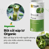 Bột Cải Súp Lơ (bông cải xanh) Broccoli Hữu Cơ 230gr Raab - Bột thực vật - Ăn kiêng - Ăn Thực Dưỡng - BioGaden