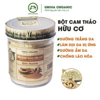 Bột Cam Thảo Nguyên Chất UMIHOME 135g Bột dưỡng trắng da, dùng tắm trắng, loại bỏ mụn nám tàn nhang hiệu quả