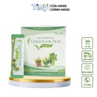 Bột cần tây diệp lục Green hỗ trợ làm đẹp da bổ sung vitamin ,chất xơ từ rau cỏ xanh giảm táo bón Hộp 30 gói/3g