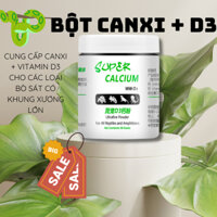 BỘT CANXI + D3 THỰC PHẨM BỔ SUNG DINH DƯỠNG CHO BÒ SÁT THÚ CƯNG RỒNG NAM MỸ RÙA SULCATA RÙA NƯỚC CHÍNH HÃNG SUPER GIÁ RẺ