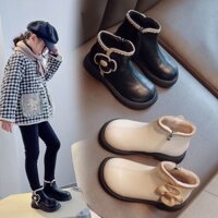 Bôt cao cổ, giày cao cổ lót nỉ cho bé chất da cao cấp[có ảnh thật]