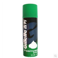 Bọt cạo râu Gillette hương bạc hà mát 210g, kem cạo râu Gillette, chất lỏng bôi trơn và làm mềm râu