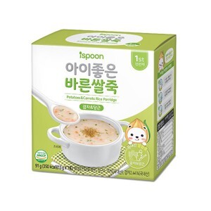 Bột cháo Ispoon vị khoai tây và cà rốt 91g (Trên 6 tháng)