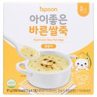 Bột cháo Ispoon vị nấm mỡ 91g (Trên 7 tháng)