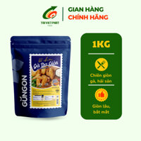 Bột chiên gà da giòn GUNGON chiên giòn thịt, rau củ, hải sản chuẩn vị túi 1kg