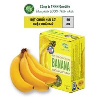Bột Chuối Hữu Cơ Mỹ OneLife Hộp 50gr