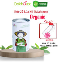 Bột cỏ lúa mì Dalahouse nguyên chất 100%, Chuẩn Organc, Date mới nhất (Lon thiếc 120gr)
