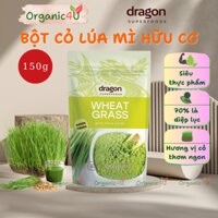Bột Cỏ Lúa Mì Hữu Cơ DRAGON SUPERFOODS Organic Wheat Grass Powder Green Fibers 150g
