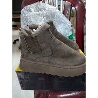 bốt cổ thấp cổ lông