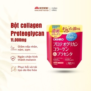 Bột Collagen Proteoglycan nhau thai heo 11000mg Orihiro 180g