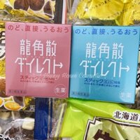 Bột cốm tan đờn giảm ho, đau họng Ryukakusan Direct Stick Mint 16 gói