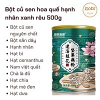 Bột Củ Sen Quế Hoa Hạnh Nhân M3, Bột Củ Sen Mix Hạt Ăn Kiêng - Ăn Vặt Ban Mai