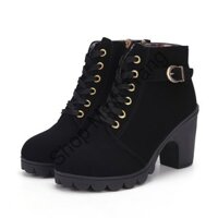 Bốt da lộn boot nữ