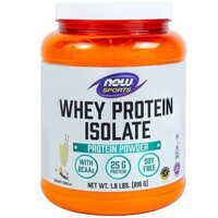 Bột đạm Now-Whey Isolate vị Vani hỗ trợ bổ sung whey protein cho người tập thể thao (816g)