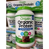 Bột đạm Orgain Organic Protein bột đạm thực vật hữu cơ [Hàng Mỹ]