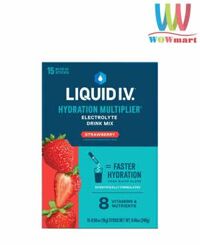 Bột điện giải Liquid I.V. Hydration Multiplier 15 gói (Strawberry)