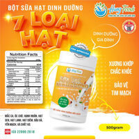 Bột Dinh Dưỡng 7 Loại Hạt, Dinh Dưỡng Gia Đình Hộp 500g - Hung Foods