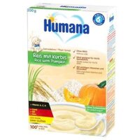 Bột dinh dưỡng ăn dặm Humana Gạo-Bí đỏ - Humana Getreidebrei Reis Mit Kurbis