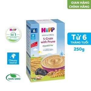 Bột dinh dưỡng Hipp ngũ cốc tổng hợp - mận tây 250g