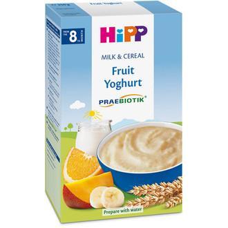 Bột dinh dưỡng HIPP sữa chua hoa quả nhiệt đới 8M+