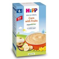 Bột dinh dưỡng HiPP vị sữa, bắp, hoa quả