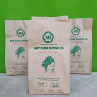 Bột dinh dưỡng x5 được làm từ ngũ cốc nảy mầm,bổ sung thêm sữa tách béo, whey powder,đường cỏ ngọt,nondairy creamer...