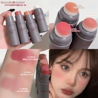 Bột Đỏ Tự Nhiên Hai Đầu Bọt Biển Dập Blush Stick Cream Vitality Độ Bóng Cao Sửa Chữa Đơn Sắc Màu Mở Rộng Môi Cheek Kép-Sử Dụng