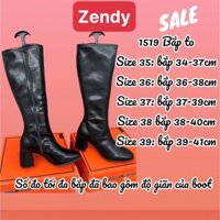 Bốt Đùi Boot Cao Cổ Bốt Gối Da Mờ Cao cấp Gót Vuông Khóa Cạnh và Bốt Len Đùi gót gương qua gối (Bắp chân to - Sẵn hàng)