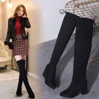 Bốt đùi gót vuông