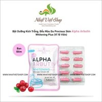 Bột Dưỡng Kích Trắng, Đều Màu Da Precious Skin Alpha Arbutin Whitening Plus (Vỉ 10 Viên)