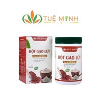 Bột gạo lứt đỏ Tuệ Minh 100% nguyên chất (0.5kg) - Giúp giảm cân giữ dáng đẹp da tốt cho hệ tiêu hóa ngăn ngừa ung thư lão hóa tốt cho tim mạch