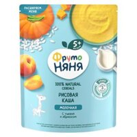 Bột gạo sữa, bí đỏ, mơ Fruto 200g (5M+)