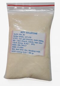 Bột gelatine Bỉ túi làm đông bánh làm sữa chua dẻo tại nhà đông bánh dễ dàng làm thạch các loại Zjnmart