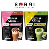 Bột giảm cân ASAHI Slim Up bổ sung collagen Nhật Bản 360g 3 Vị