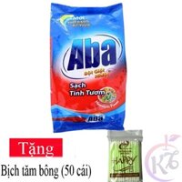 Bột giặt Aba sạch tinh tươm bịch 2.9kg / 5.7kg Tặng 1 bịch tăm bông - xà bông giặt tay, giặt máy