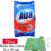 Bột giặt Aba sạch tinh tươm bịch 2.9kg / 5.7kg Tặng 1 khăn tắm cotton siêu mềm 30x30cm màu ngẫu nhiên - xà bông giặt