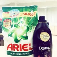 Bột giặt Ariel 4.1kg vs nước xả Downy 800ml