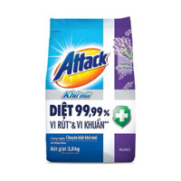 Bột giặt Attack 3.8kg hương Anh Đào - Lavender - Ngày Sảng Khoái