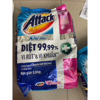 Bột giặt Attack 3.8kg Xài bịch lớn Siêu TIẾT KIỆM - SẠCH - THƠM Hương Anh Đào,Oải Hương,Ngày Sảng Khoái 3.8kg